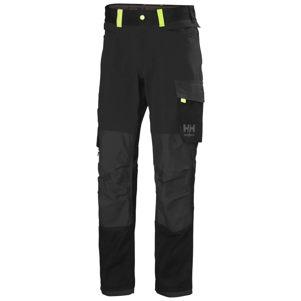 Helly Hansen Workwear Oxford 4X 77395-989 Arbetsbyxa mörkgrå/svart Mörkgrå/svart