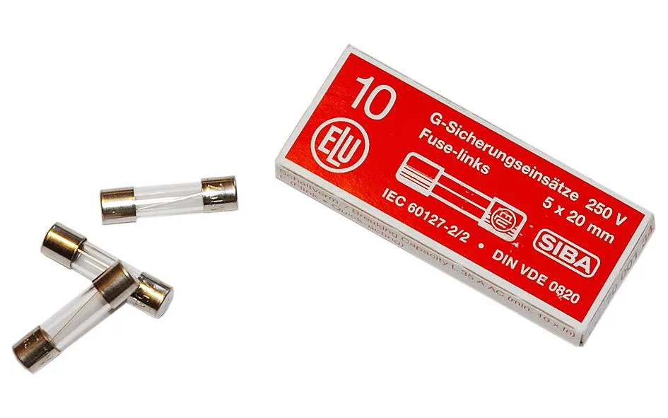 SIBA 7000135.0,5 Finsäkring 5x20 mm, trög, 10-pack 500 mA