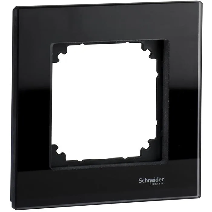 Schneider Electric Exxact Solid Ram glas, svart 1 fack
