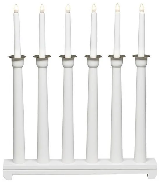 Konstsmide 3976-510 Ljusstake 6 ljus röd
