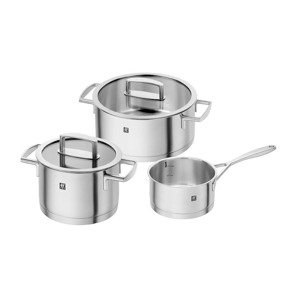 Zwilling Vitality grytset 3 delar, Rostfritt stål-klar