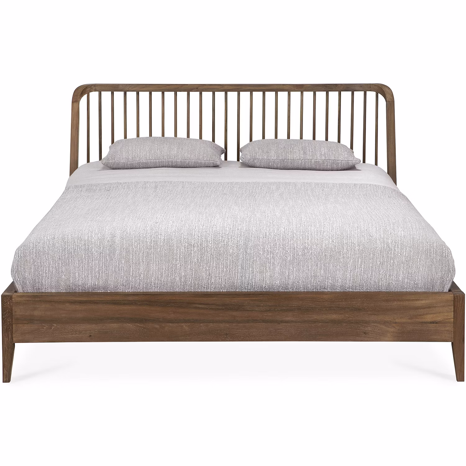 Spindle Sängstomme Teak, 160x200 cm