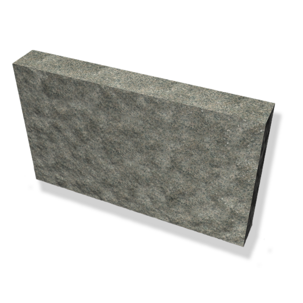 BLOCKSTENSMUR BENDERS BOHUS DUBBE MOD, 700-2800X200X500(350)MM GRÅ
