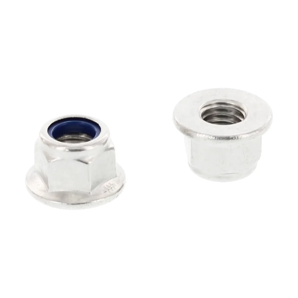 Schäfer & Peters 6926412 Flänsmutter med fläns, räfflad, rostfri A2 M12-gänga, 100-pack