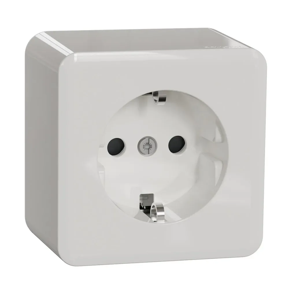 Schneider Electric Exxact WDE015676 Vägguttag 1-vägs, utanpåliggande Skruvanslutning