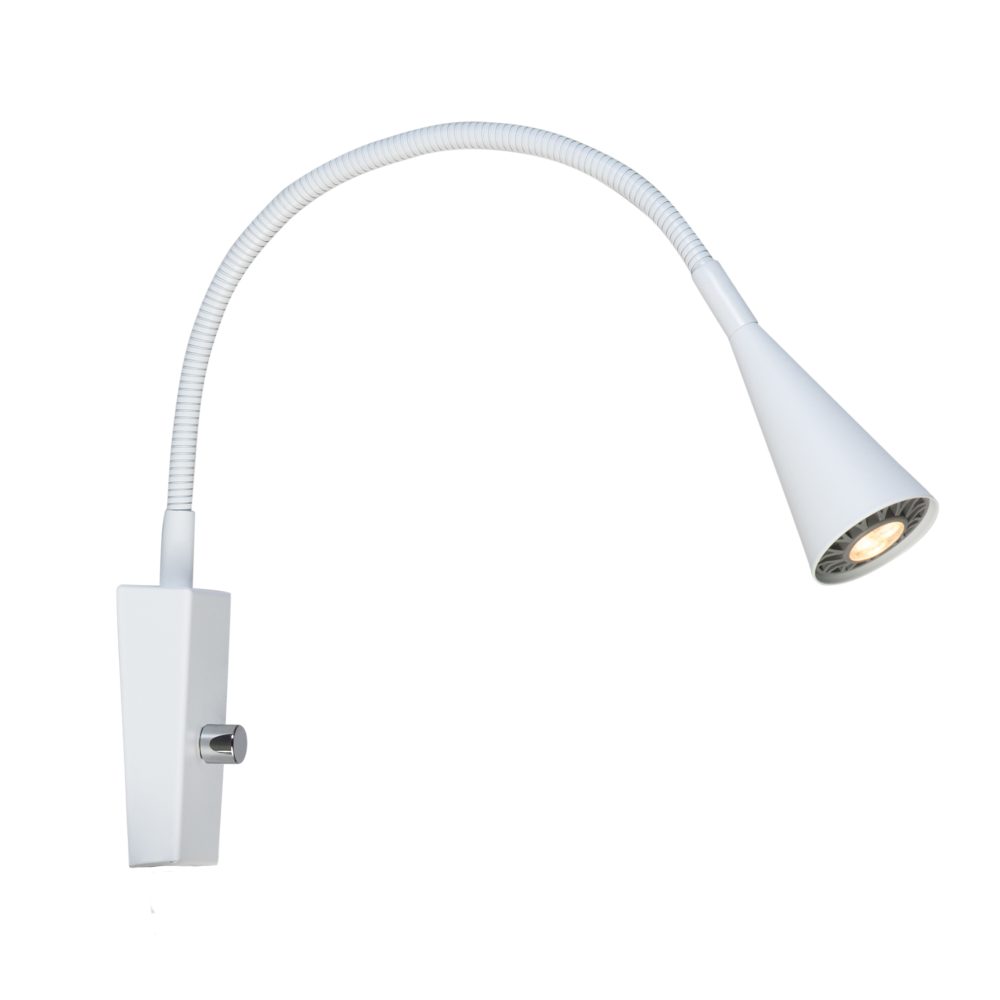 Ledro vägglampa, Mattvit