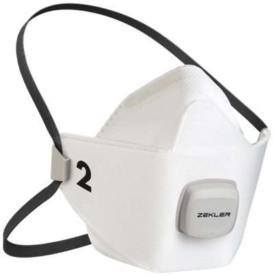 HALVMASK FILTRERANDE 1502V ZEKLER FFP2V M/L