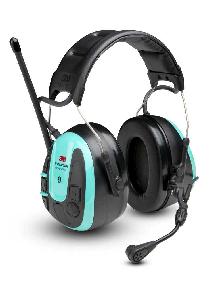 3M Peltor WS Alert XP+ Hörselskydd Bluetooth & mobilapplikation, hjässbygel
