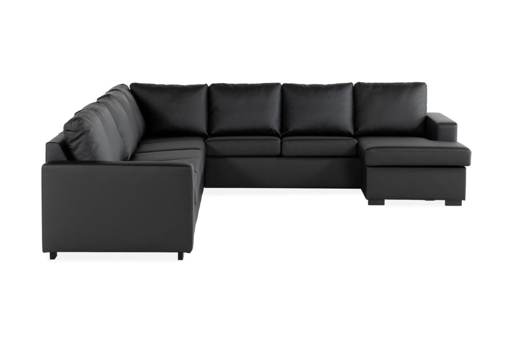 Crazy 7-sits Vändbar U-formad XX-Large Hörnsoffa med divan i Konstläder