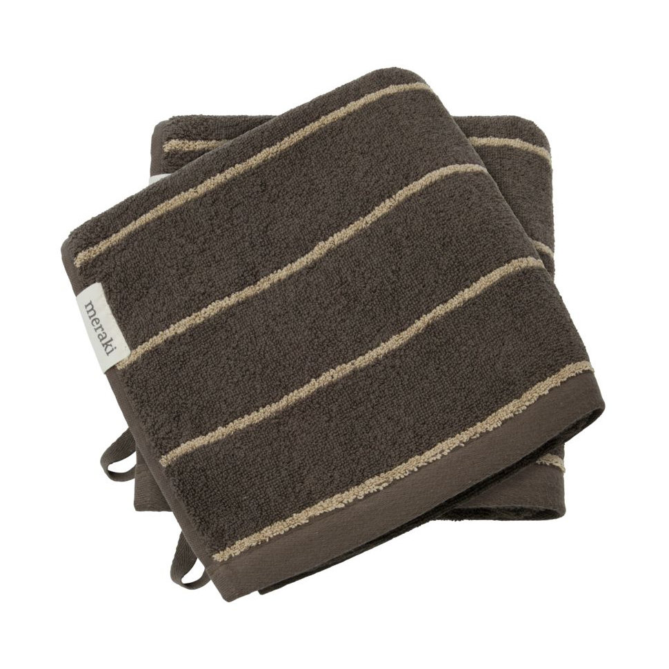Stripe handduk 50x100 cm 2-pack, Army