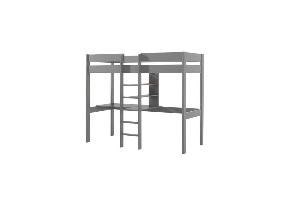 Highsleeper Pino Grå, Utan bäddsoffa