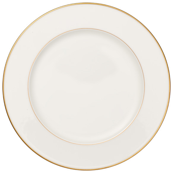 Anmut Gold serveringsfat Ø33,5 cm, Vit