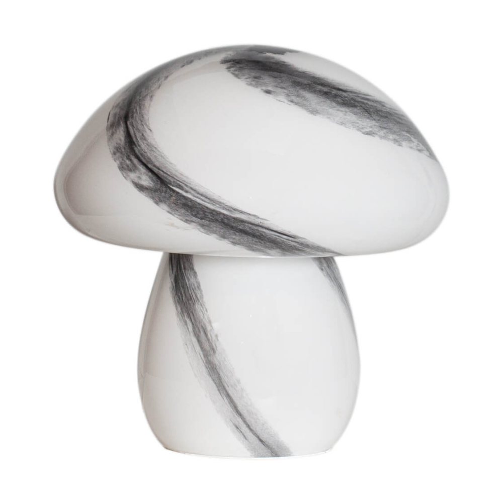 Mira Mushroom bordslampa 30 cm, Vit-svart