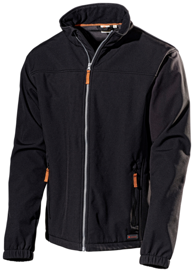 JACKA L.BRADOR SOFTSHELL 554P SVART XL
