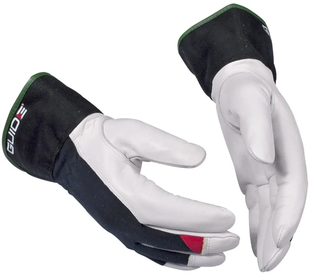 Guide Gloves 344 Handske läder, skärskydd, bomull 12