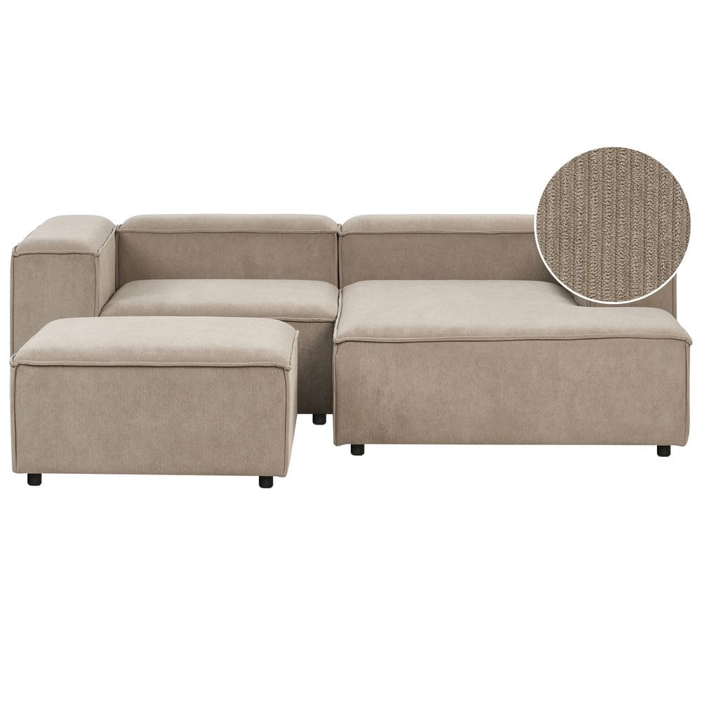 Modulär soffa met fotpall Ardal