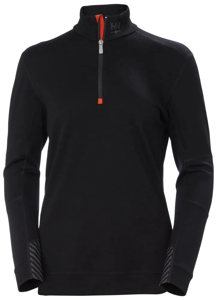 Helly Hansen Workwear Lifa Merino 75210_990 Underställströja svart, dam XXL
