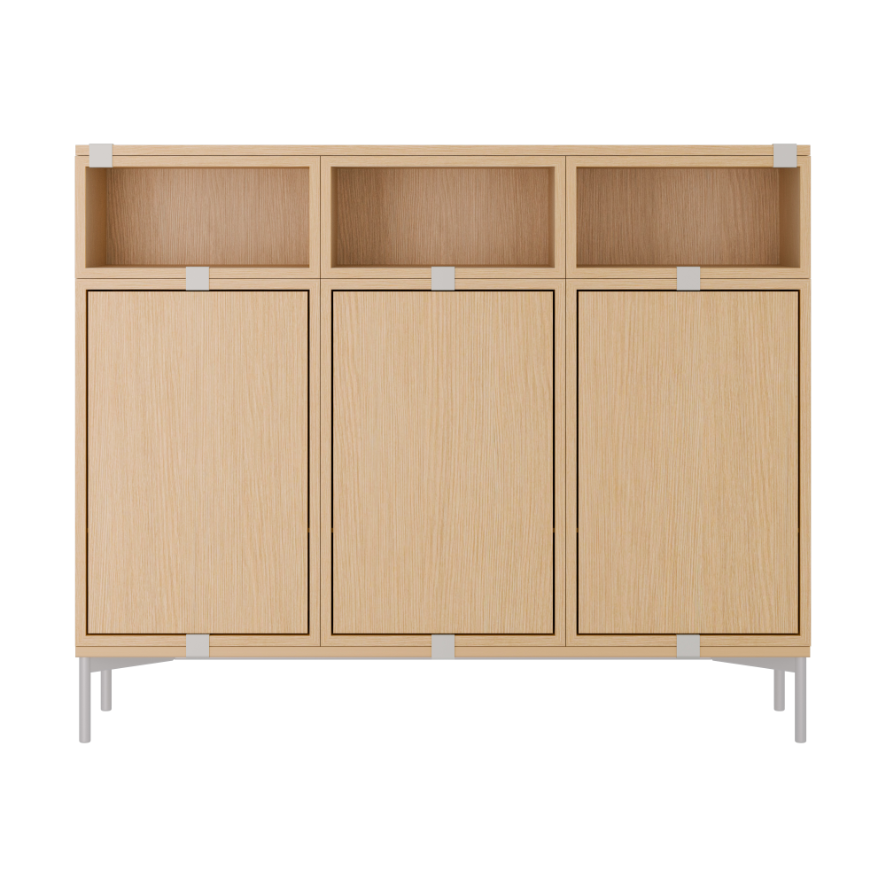 Stacked förvaringssystem Sideboard Configuration 3, Oak