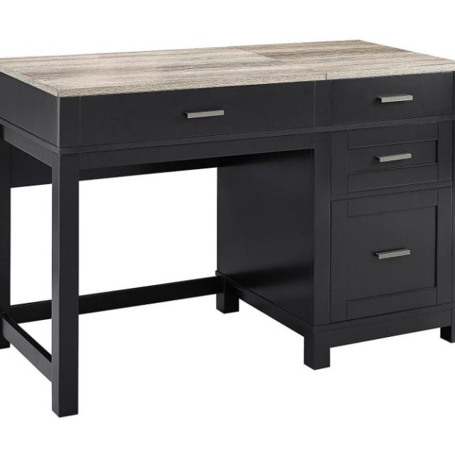 Carver Skrivbord 120 cm Svart