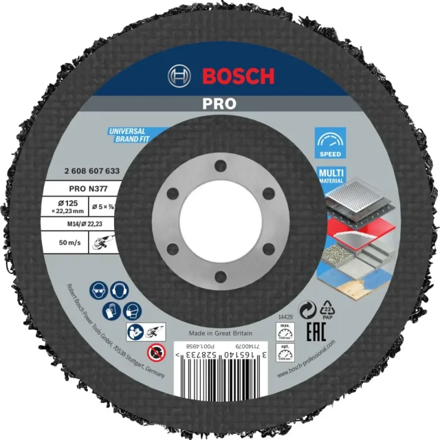 Bosch 2608607633 Grovrengörare 125 mm, 22,23 mm