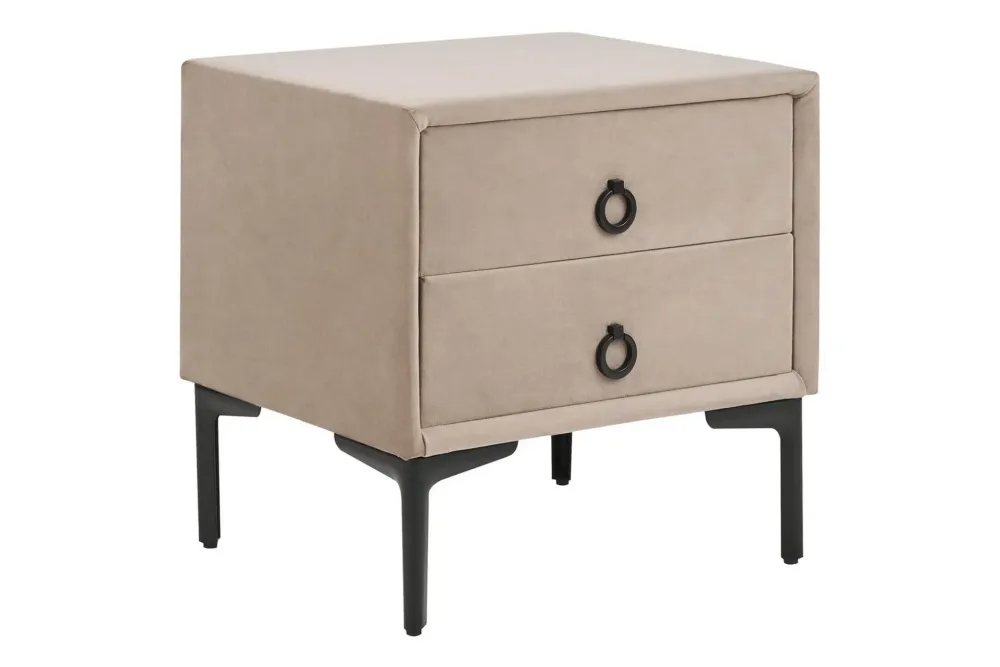 Sängbord Sezanne Beige, grå, svart