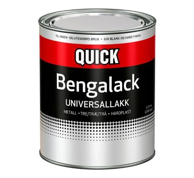 Bengalack Universallack Quick Blank 0,68 L Svart