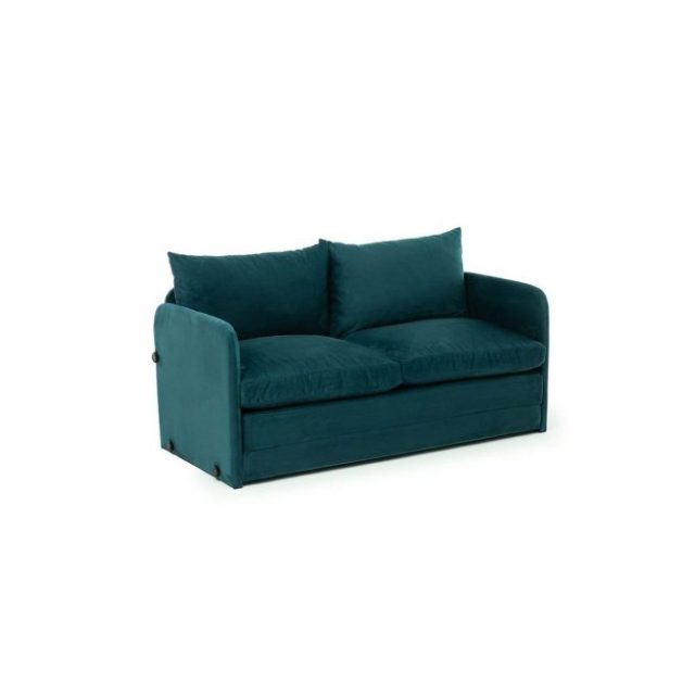 2-sits bäddsoffa Rubby (128 x 70 x 66 cm) Petrolgrön