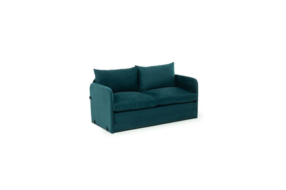 2-sits bäddsoffa Rubby (128 x 70 x 66 cm) Petrolgrön