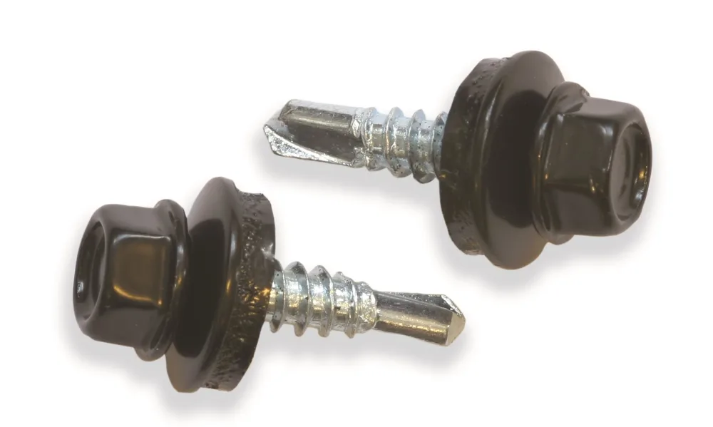 Ejot 860116 Byggskruv 4,8 mm SAPHIR FZB 4,8 x 20 mm/Ö, MÖRK SILVER 9007, 250-pack