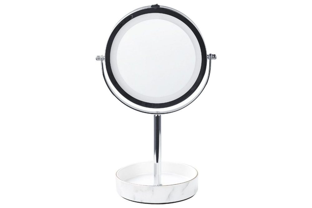 Sminkspegel Savoie Silver/Vit