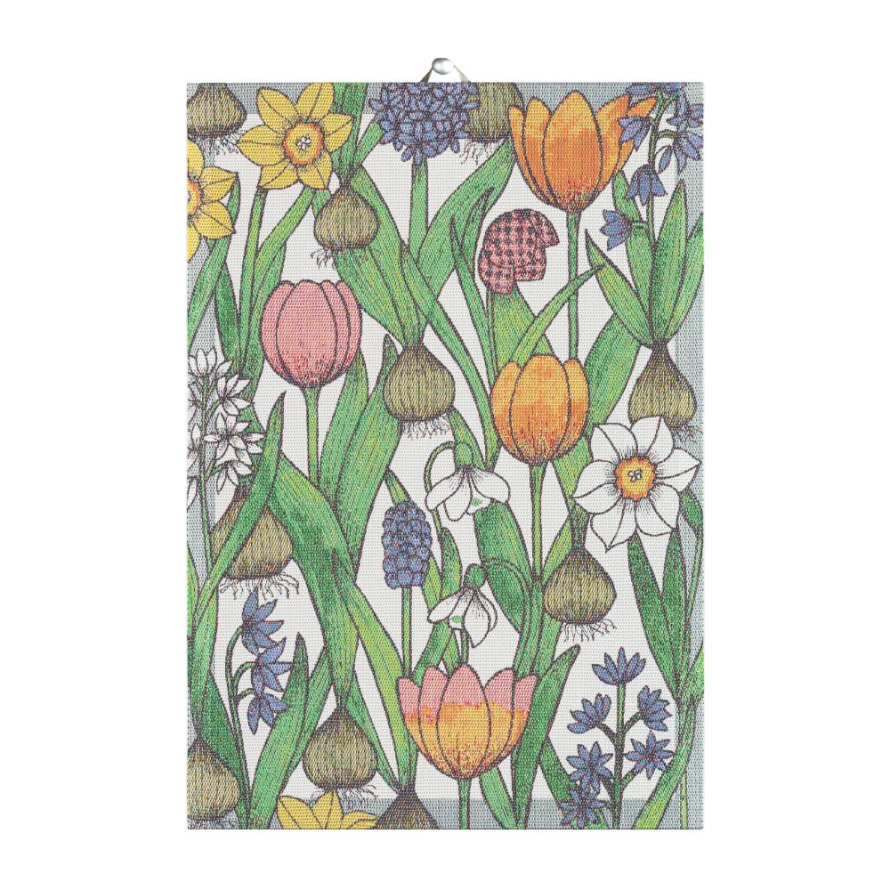 Blomsterlök kökshandduk, 35x50 cm