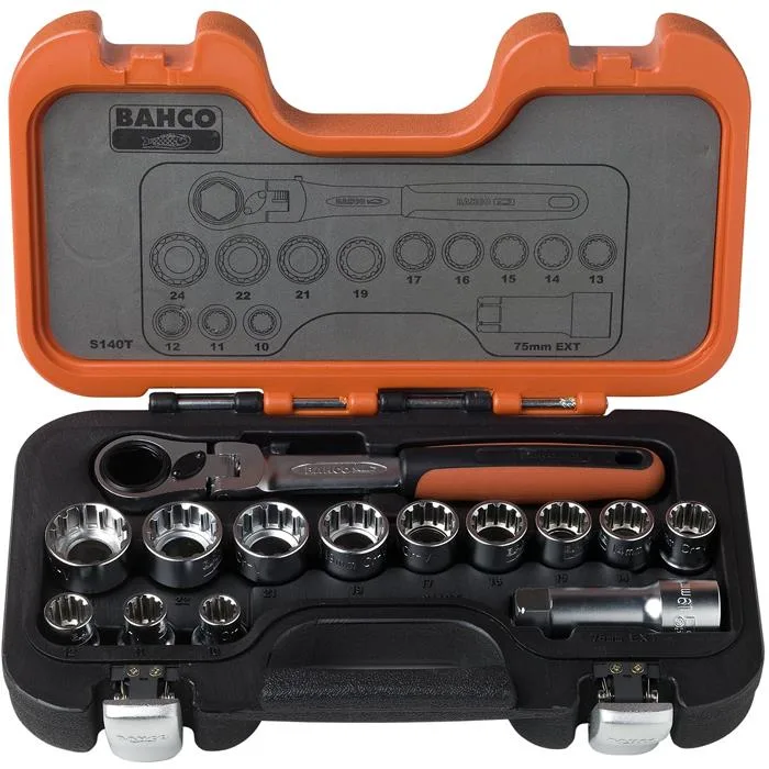Bahco S140T Hylsnyckelsats
