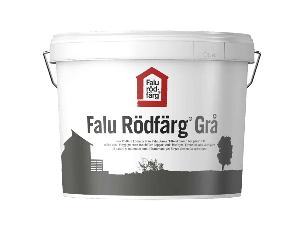 Falu Rödfärg Original Fasadfärg helmatt Ljusröd