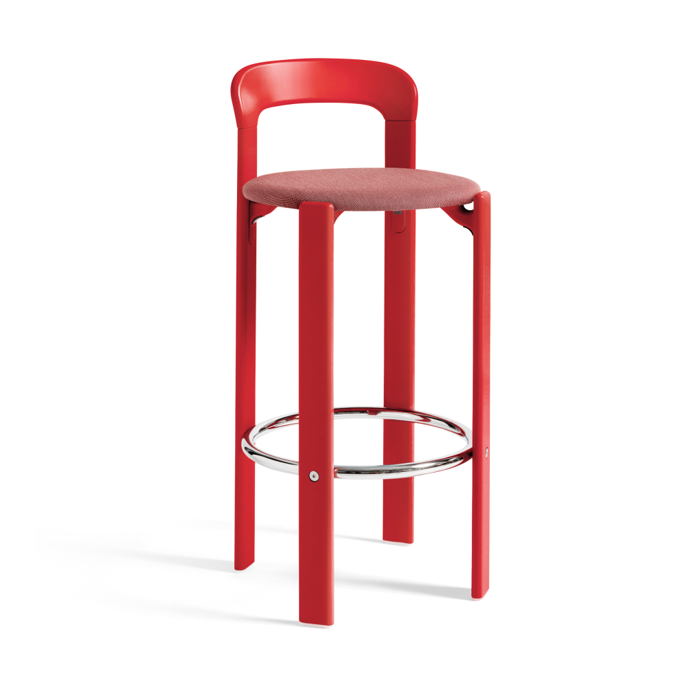 Rey klädd barstol 75 cm, Steelcut trio 636 scarlet red
