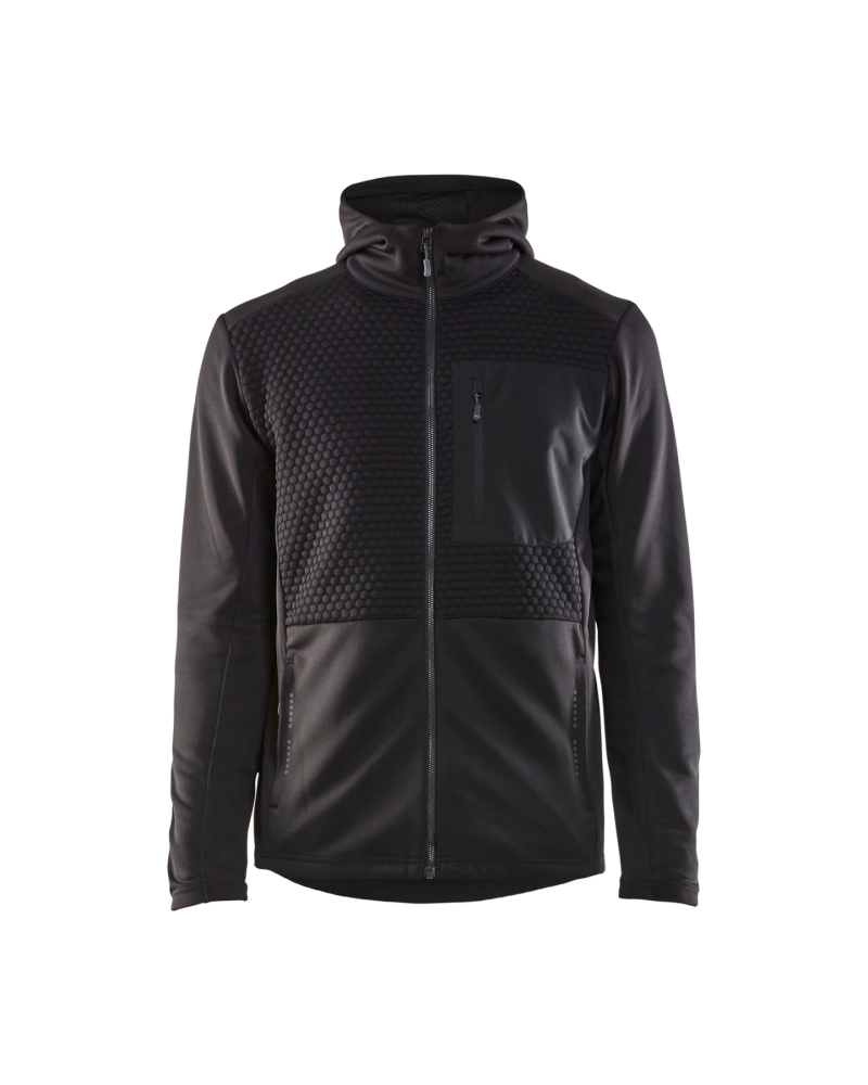 LUVTRÖJA BLÅKLÄDER 3540 2526 FULL ZIP SVART M
