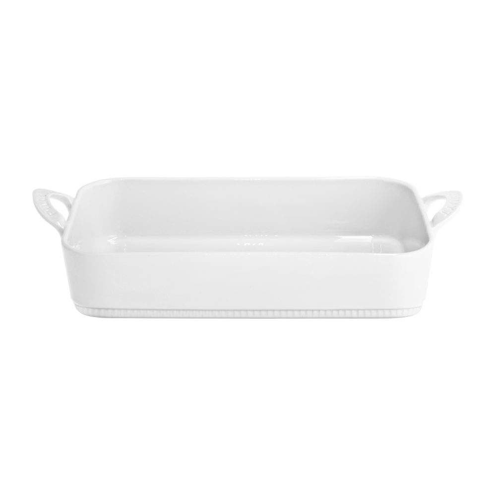 Toulouse ugnsform vit, 18x31 cm