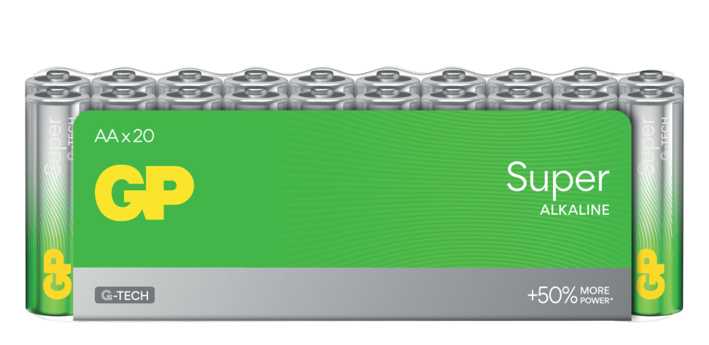 BATTERI GP SUPER AA/LR6 20ST