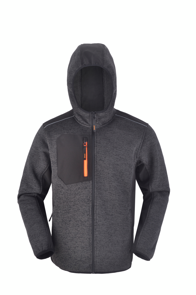 HOODIE PROF STICKAD SVART S