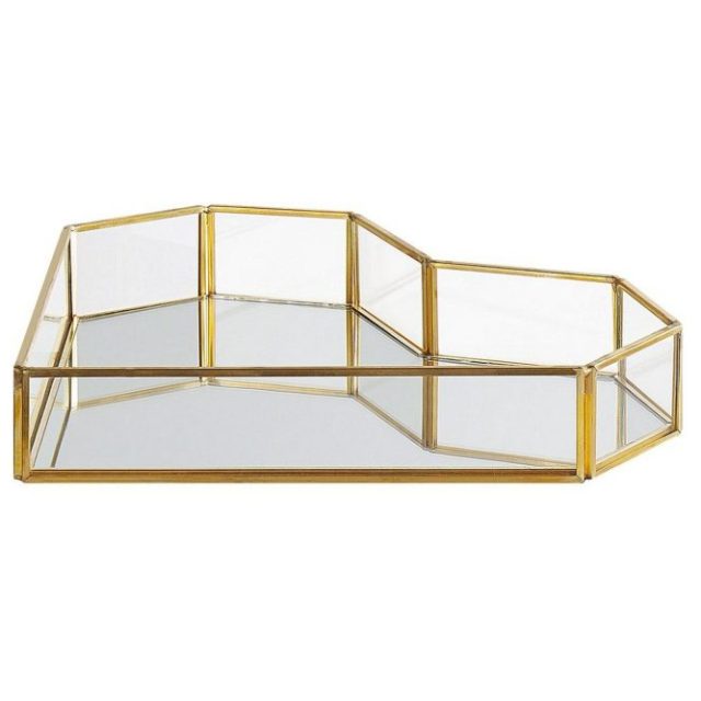 Bricka Pontivy Guld/transparent