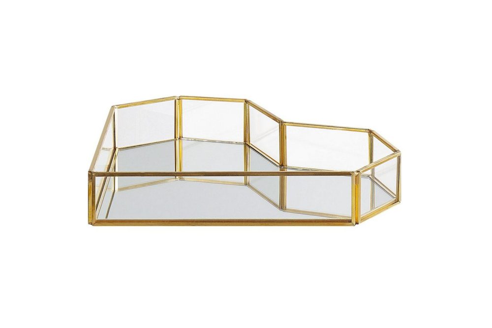 Bricka Pontivy Guld/transparent