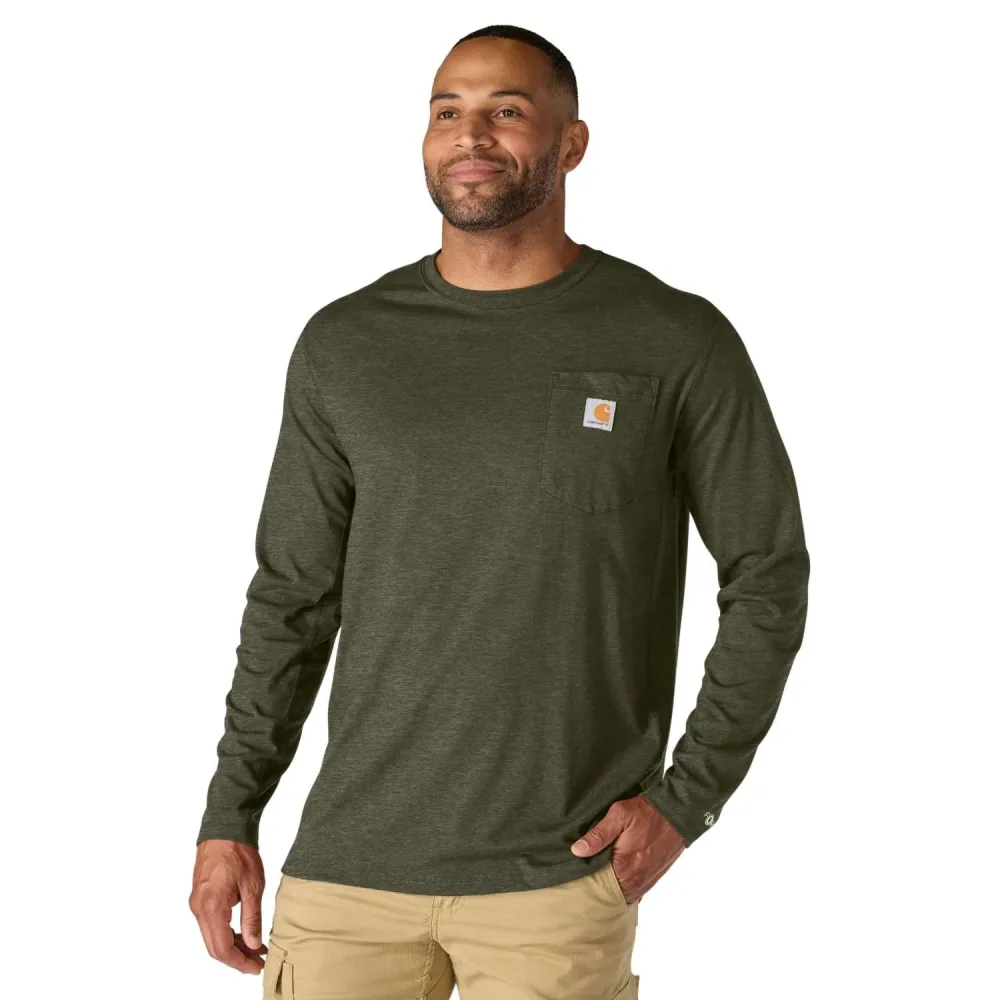 Carhartt 106656G73 T-shirt basil grön, långärmad XL
