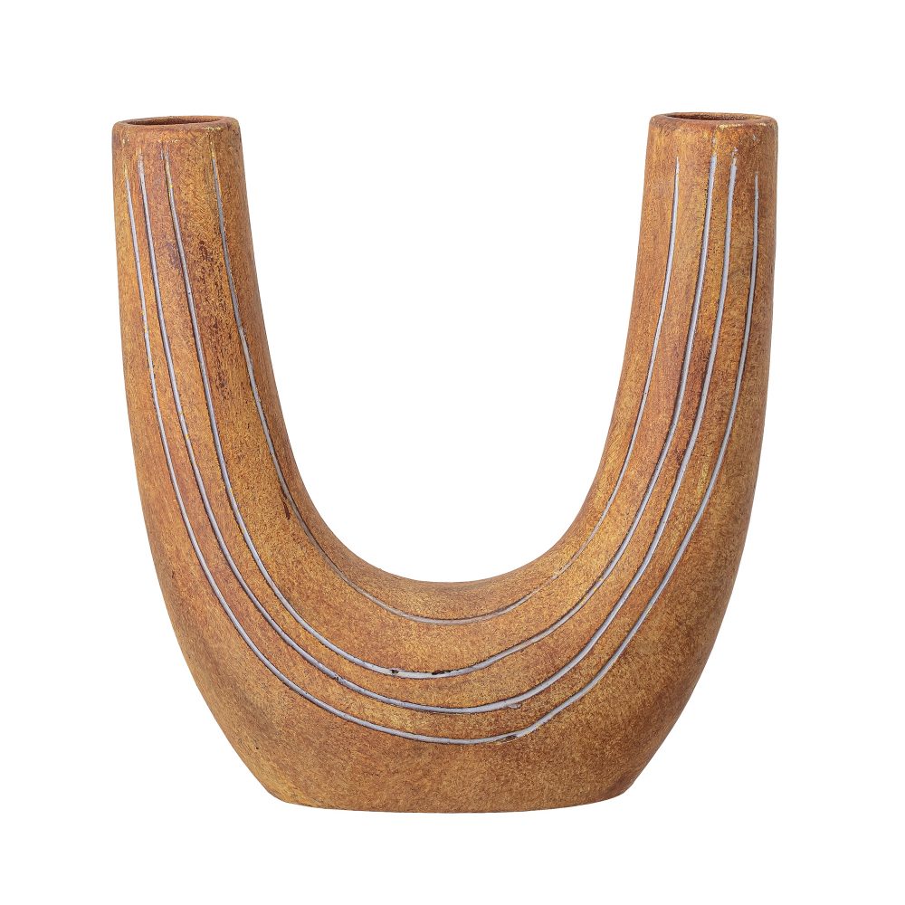 Bloomingville vas terrakotta 26 cm, Brun