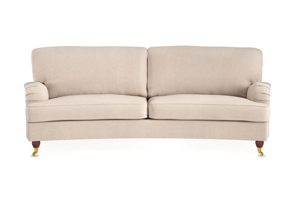 Howard Lyx 3-sits Svängd Tygsoffa
