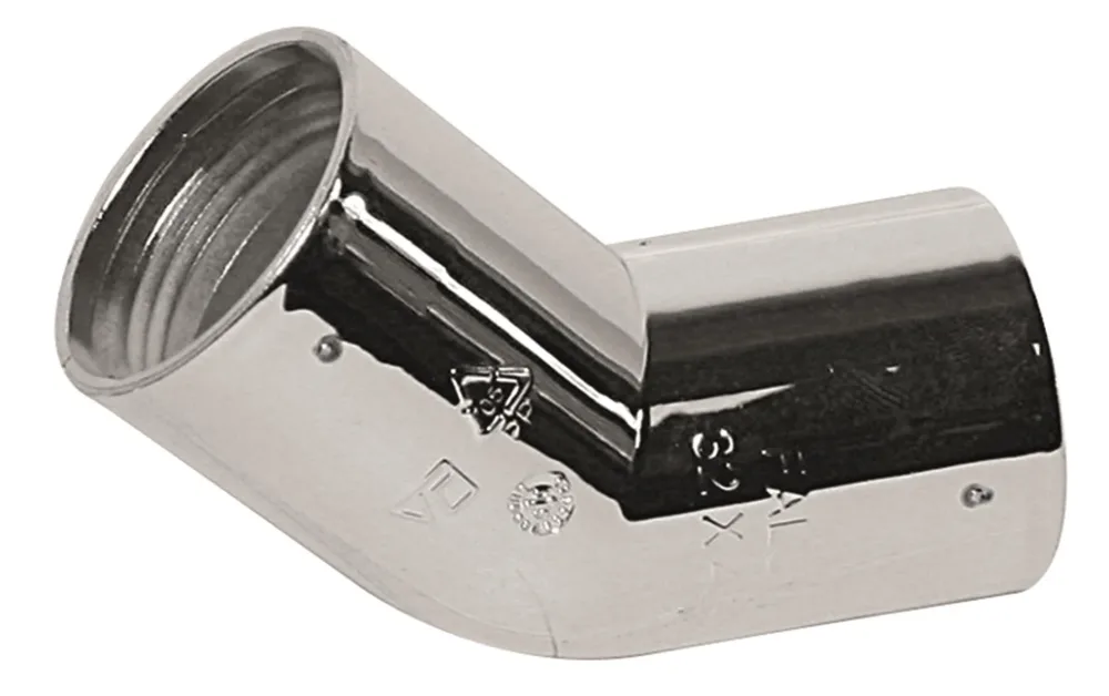 Faluplast 2910379 Böj 45°, förkromad 32 mm - Bild 2