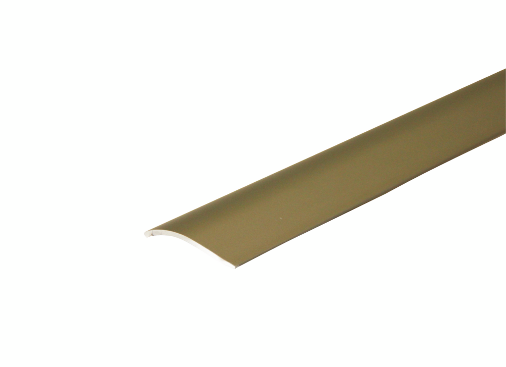 NIVÅLIST D-PROFILE SLÄT BRONS SJÄLVHÄFTANDE 2-15MM 180CM