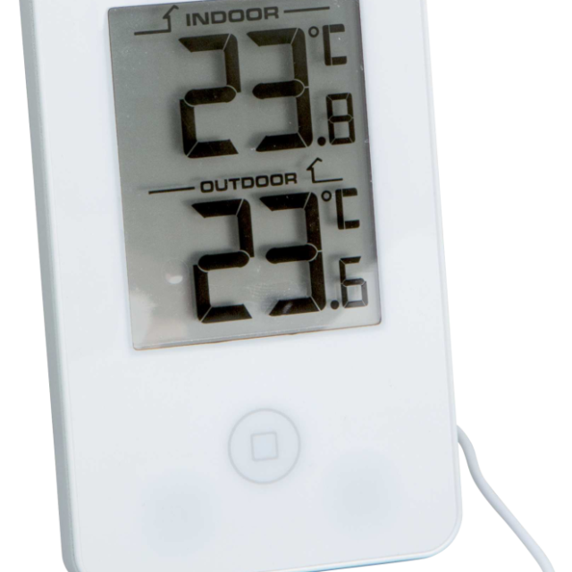 TERMOMETER DIGITAL IN/UT VIT VIKING ALUMINIUM