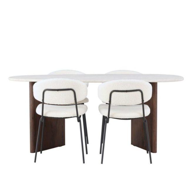 Grönvik Matgrupp 180 cm Oval med 4 Chico Stolar