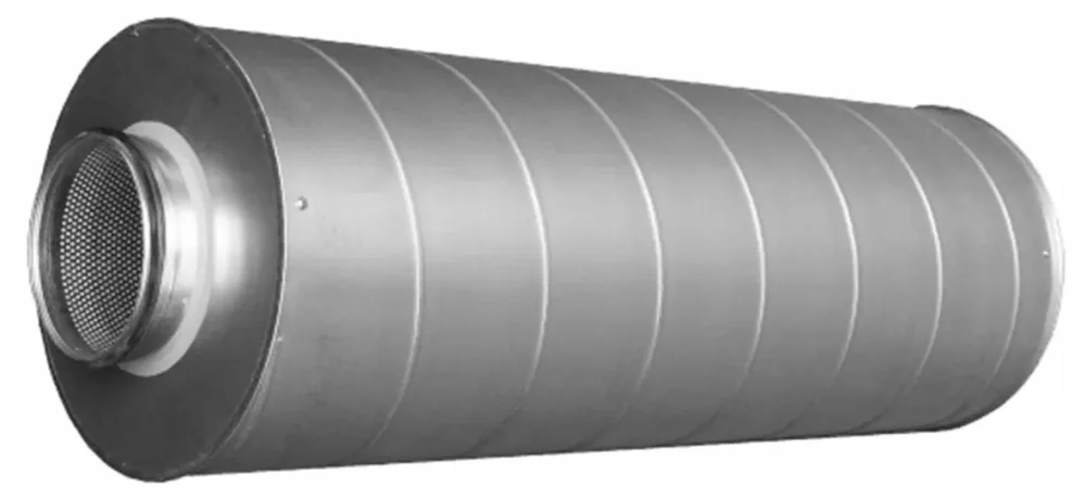 Grundström TOC-50-200-900 Ljuddämpare rund anslutning Ø 200, 900 mm