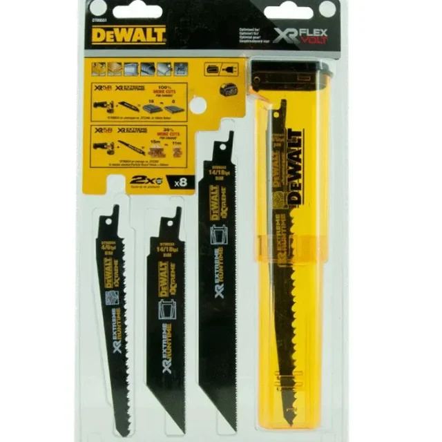 DeWalt DT99551 Tigersågbladssats XR (8-delar)