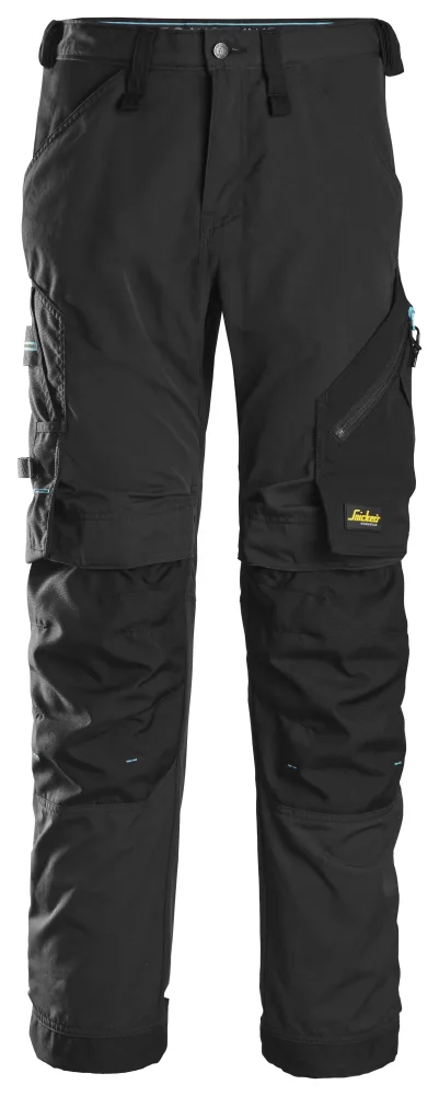 Snickers Workwear 6310 LiteWork Arbetsbyxa khaki/svart, med stretch Khaki/Svart